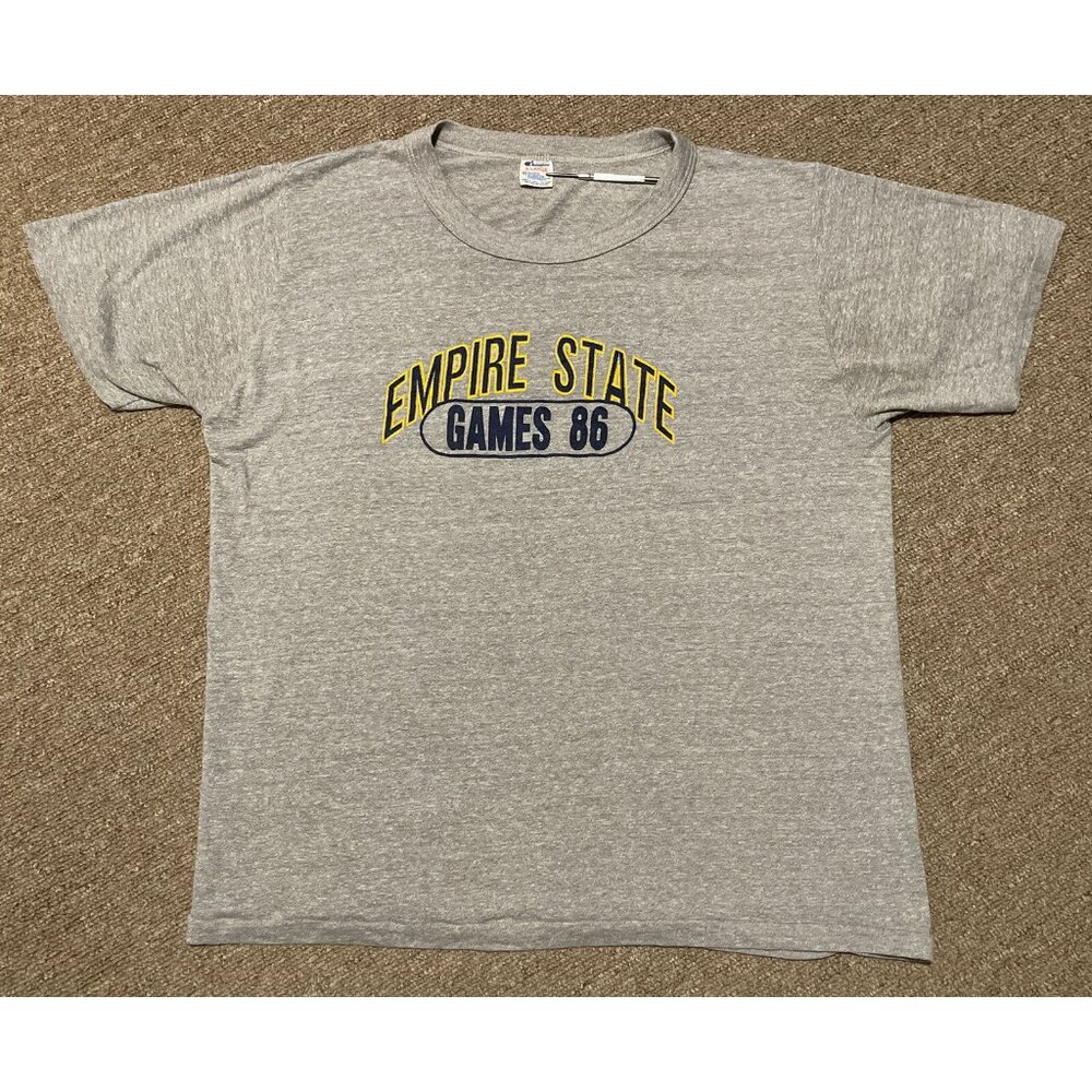 Vintage 80s 1986 XL Champion Empire State Games New York Single Stitch T-Shirt